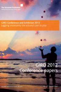 An image of General Insurance Convention (GIRO) papers 2012