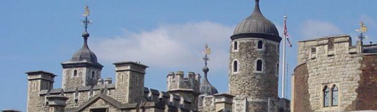 Turrets on the Tower of London